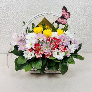 Корзина цветов Пробуждение